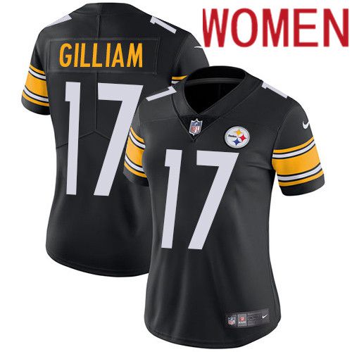 Women Pittsburgh Steelers #17 Joe Gilliam Nike Black Vapor Limited NFL Jersey